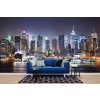 New York at Night Wallpaper Wall Mural