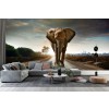 Elephant Road Wallpaper Wall Mural