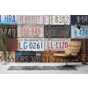 American Licence Plate Wallpaper Wall Mural