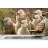 Sheep & Lamb Wallpaper Wall Mural