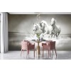 Black & White Horses Wallpaper Wall Mural