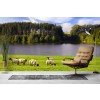 Woodland Sheep Wallpaper Wall Mural