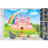 Princess Rainbow Castle Wallpaper Wall Mural