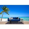 Tropical Beach Scene Wallpaper Wall Mural