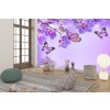 Orchids & Butterfly Wallpaper Wall Mural