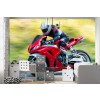 Red Motorbike Wallpaper Wall Mural