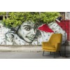 Afro Graffiti Wallpaper Wall Mural