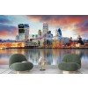 London Thames Sunset Wallpaper Wall Mural