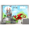 Dragon Castle Wallpaper Wall Mural