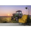 Sunset Tractor Wallpaper Wall Mural