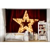 Star Light and Curtain Wallpaper Wall Mural