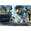 Blue Watercolour Abstract Art Wallpaper Wall Mural