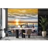 Tranquil Lake Sunset Wallpaper Wall Mural