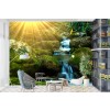 Sunlit Mountain Stream Wallpaper Wall Mural