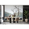 Stag & Blue Bird Wallpaper Wall Mural