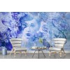 Blue Woman Wall Mural by Andrea Haase