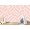 Abstract Pattern Pink Wall Mural by Blue Banana