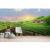 Farm Wall Mural by Jerry Lofaro