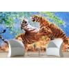 Fighting Tigers Wall Mural by Tenyo Marchev