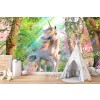 Unicorn Enchanted Forest Wall Mural by David Penfound