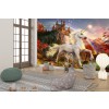 Unicorn of the Evening Star Wall Mural by David Penfound