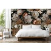 White & Mauve Floral Wall Mural by Uta Naumann