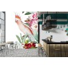 Floral Tropical Bird Wall Mural by Uta Naumann