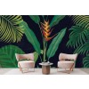 Dramatic Tropical Wall Mural by Sue Schlabach