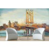 Sunny Manhattan Bridge Wall Mural by Marilyn Hageman