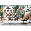 Christmas Village Wall Mural by David Carter Brown