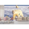 Polar Bears in Snow, Alaska Wall Mural by Steve Kazlowski - Danita Delimont